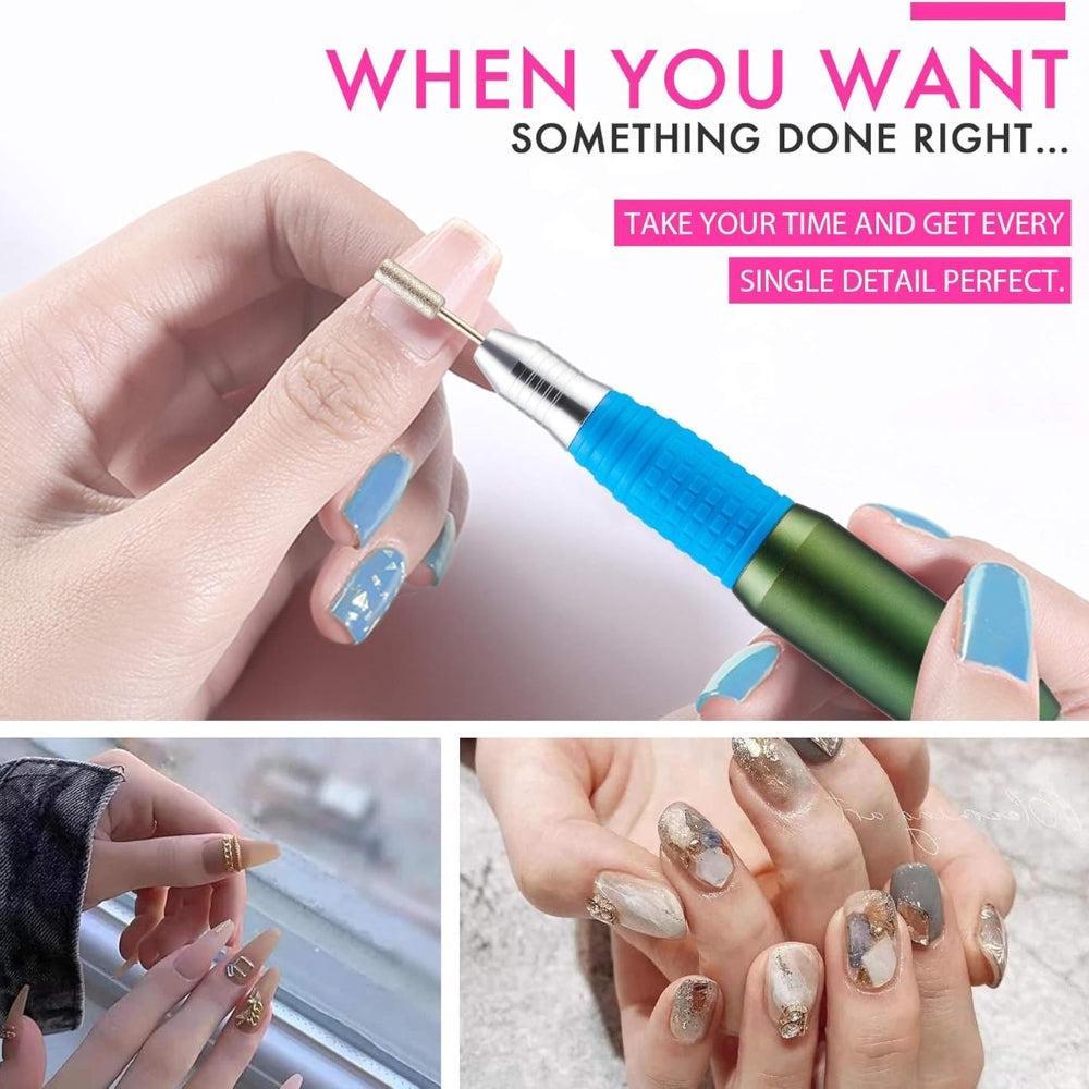 Electric Nail Drill Machine, Professional 25000RPM Acrylic Nail File Drill Manicure, Nail File for Acrylic Nails, Gel Nail Polish Remover Machine for Home and Salon, Adjustable Speed