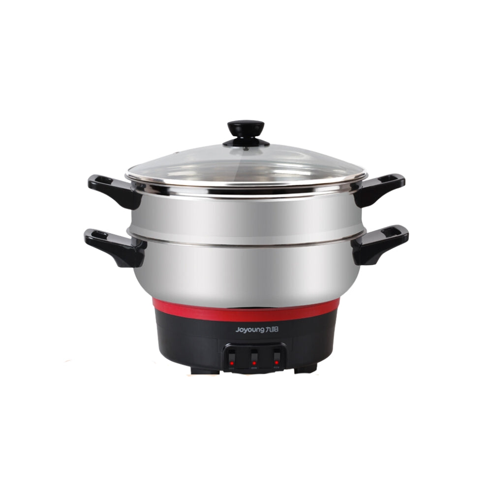 Electricity Heat Pan Electric Wok Wok Cooking Stew Integrated Electric Steamer Multi-Function Household Cast Iron Electric Pan (28 cm)