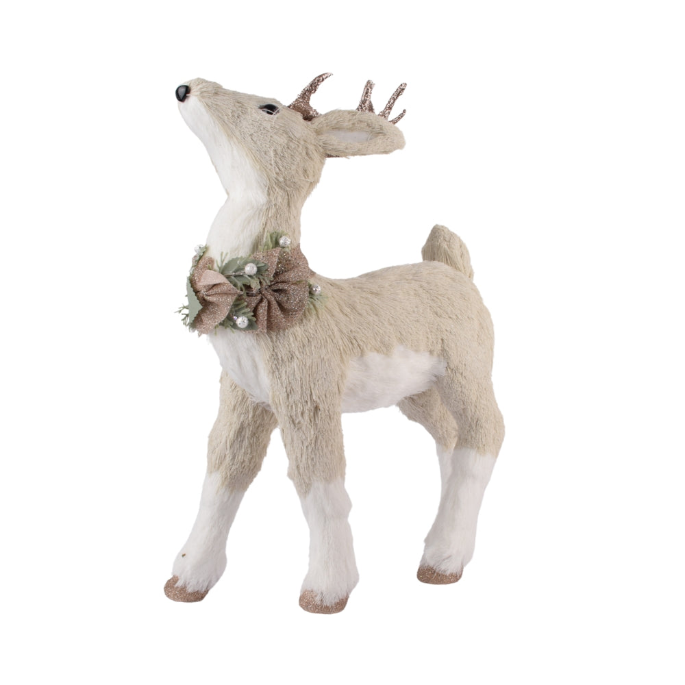 Elegant Winter Reindeer Christmas Decoration 40Cm