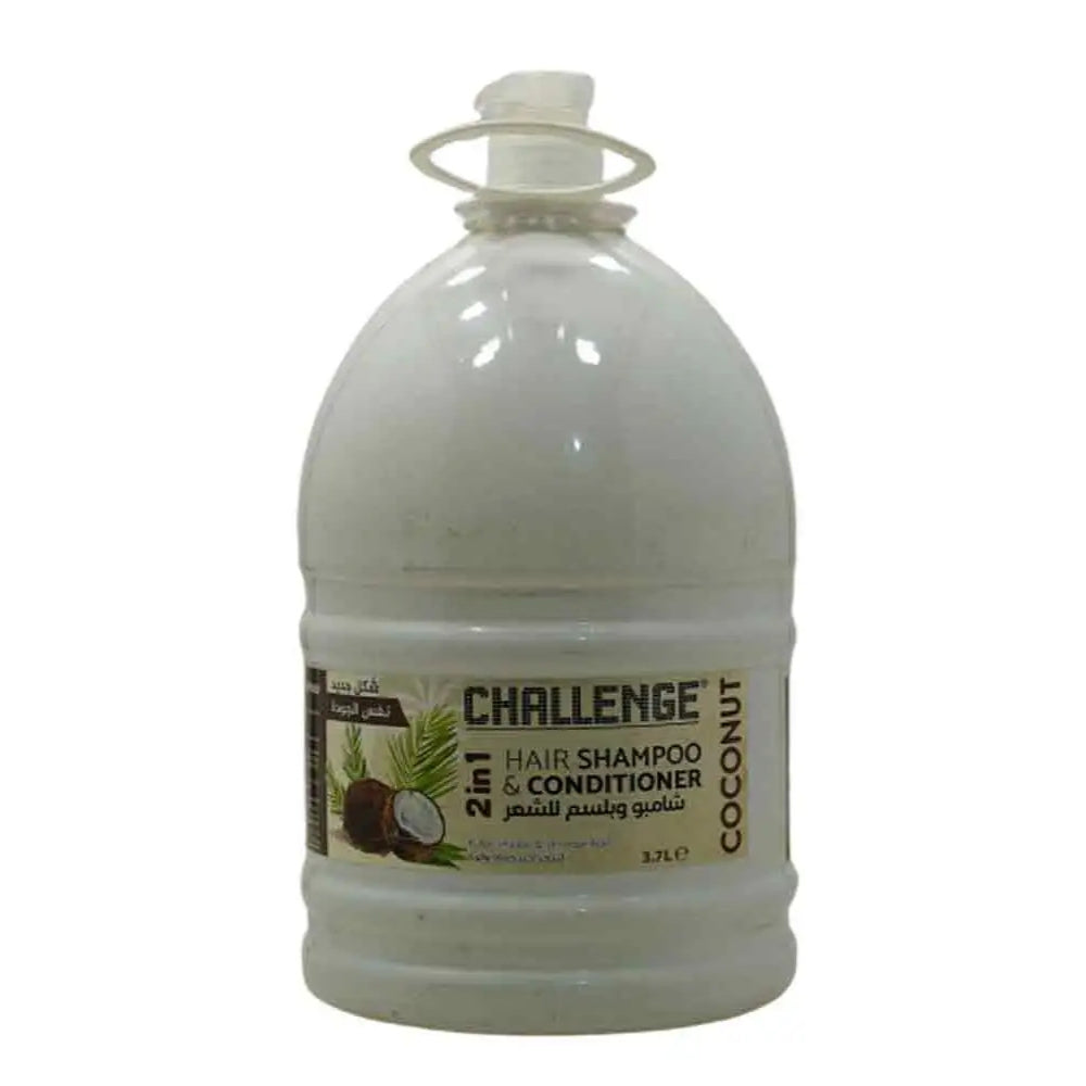 Elsada Challenge Hair 2In1 Hair Shampoo & Conditioner Fuller, Thicker & Stronger Hair Coconut 3.7L