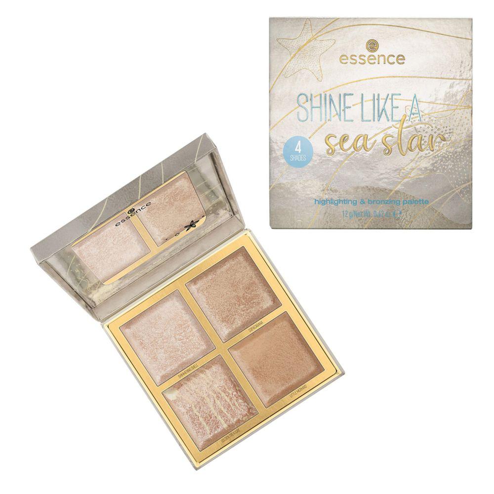 Essence Highlighting & Bronzing Palette Shine Like A Sea Star