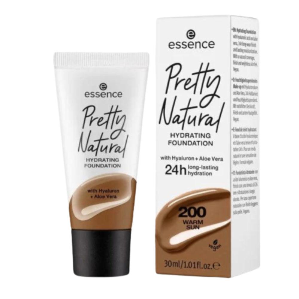 Essence Pretty Natural Hydrating 24H Foundation-200 Warm Sun