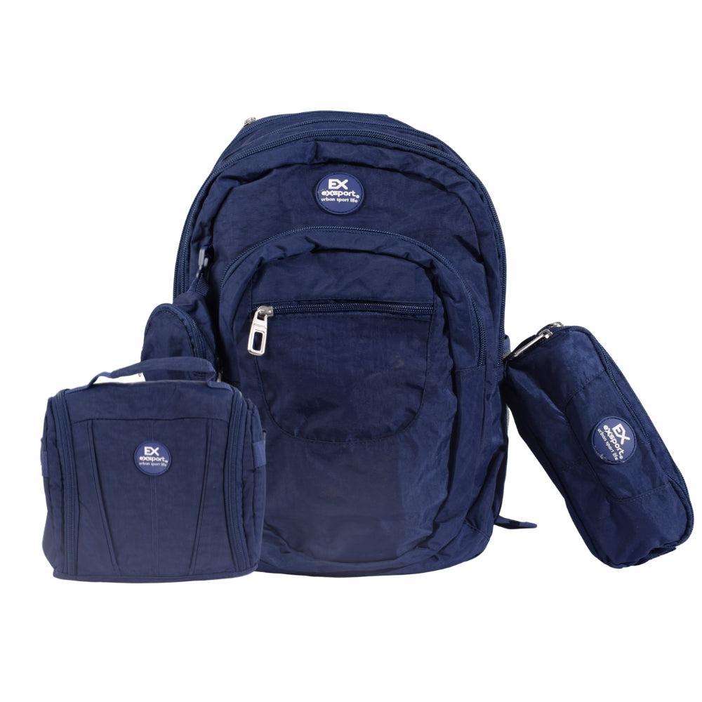 Export Navy Blue EX Sport Backpack Set