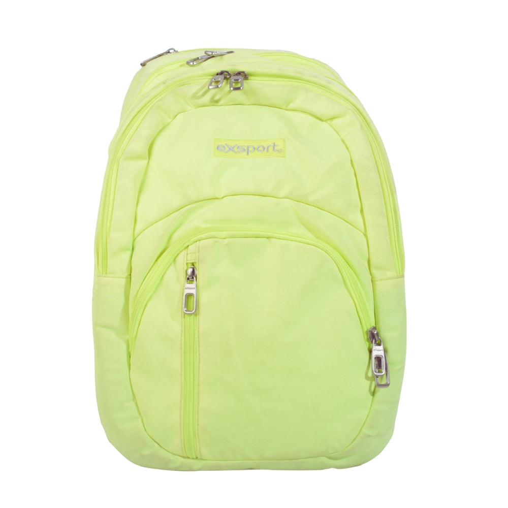 Exsport Neon Green Multi-Compartment School & Travel Backpack