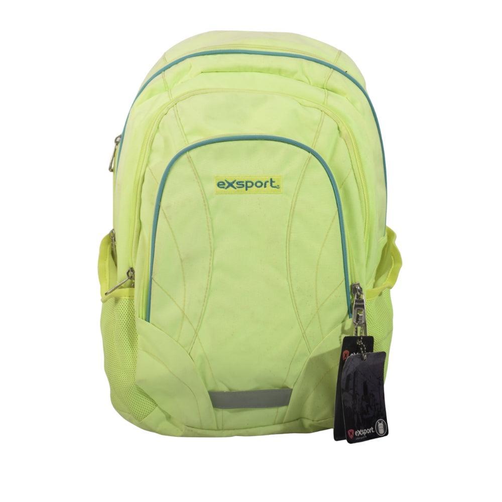 Exsport Neon Green Multi-Compartment School & Travel Backpack