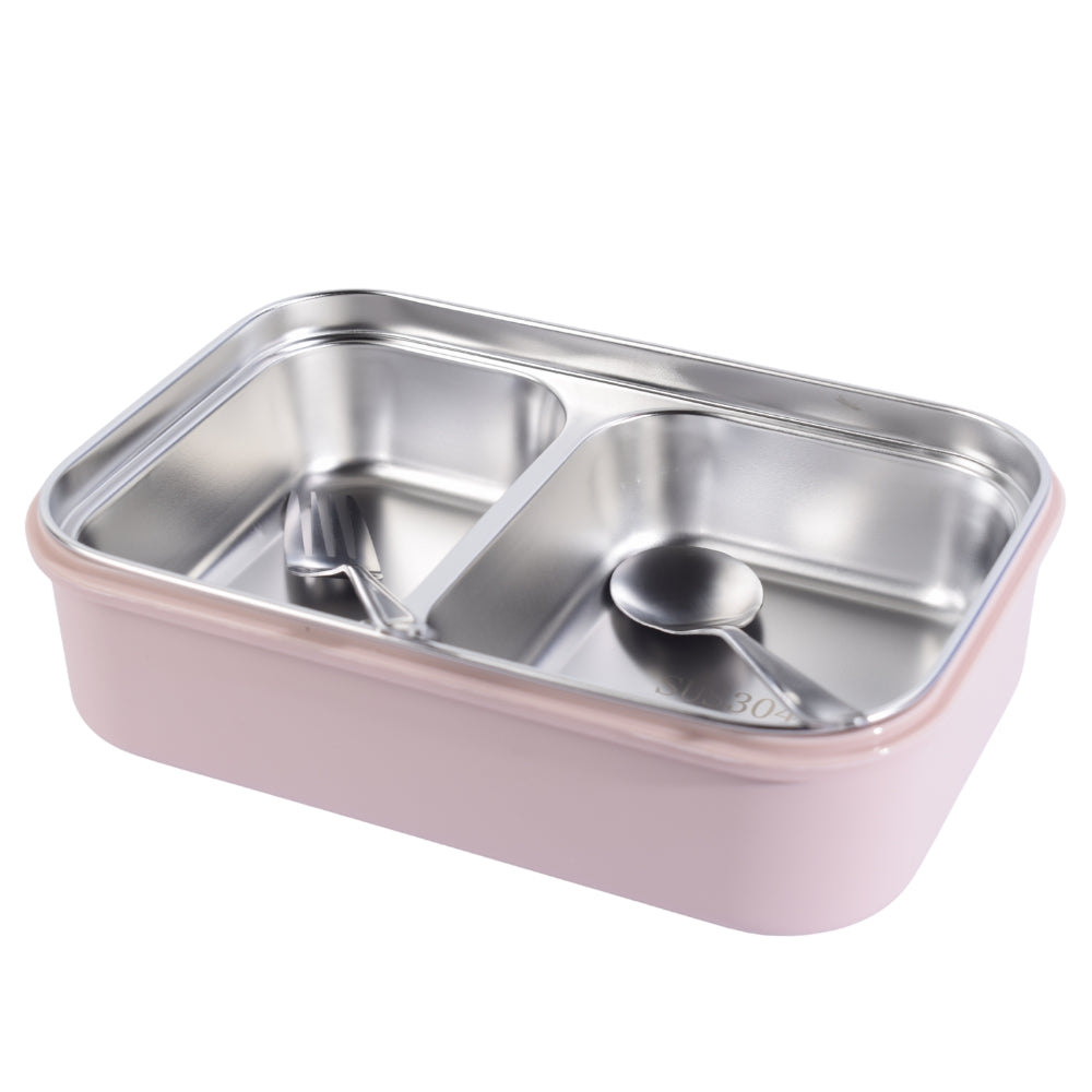 Exsport Pink Lunch Box with Secure Handle and Dual-Latch Lid