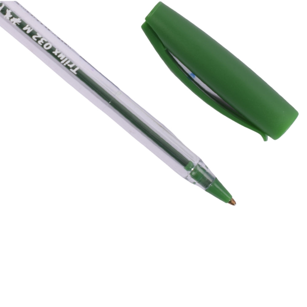 Faber-Castell 045 Ball Pen – Green Ink, 0.7mm