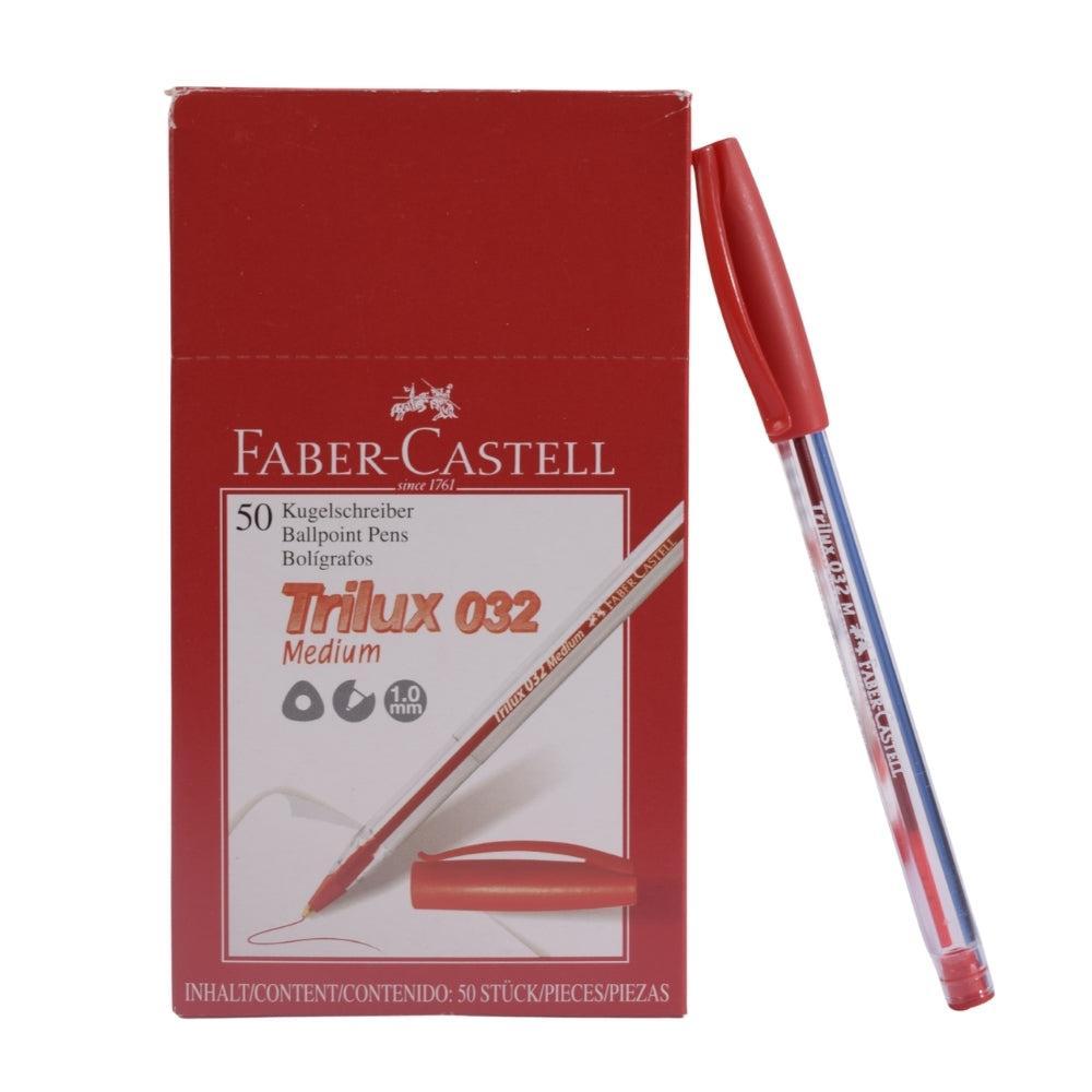 Faber-Castell 045 Ball Pen – Red Ink, 0.7mm
