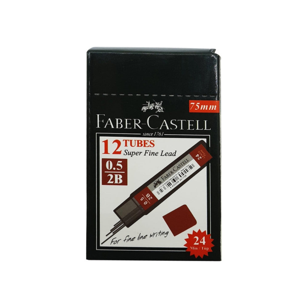 Faber-Castell 0.5 mm lead pencil tip, model KM120, pack of 12