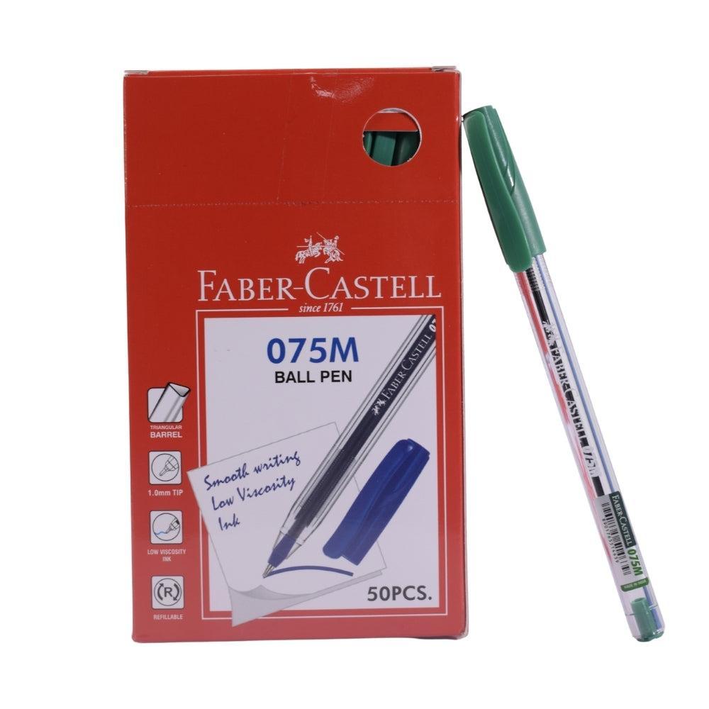 Faber-Castell 0.7mm Green Ink Ball Pen – Needle Tip
