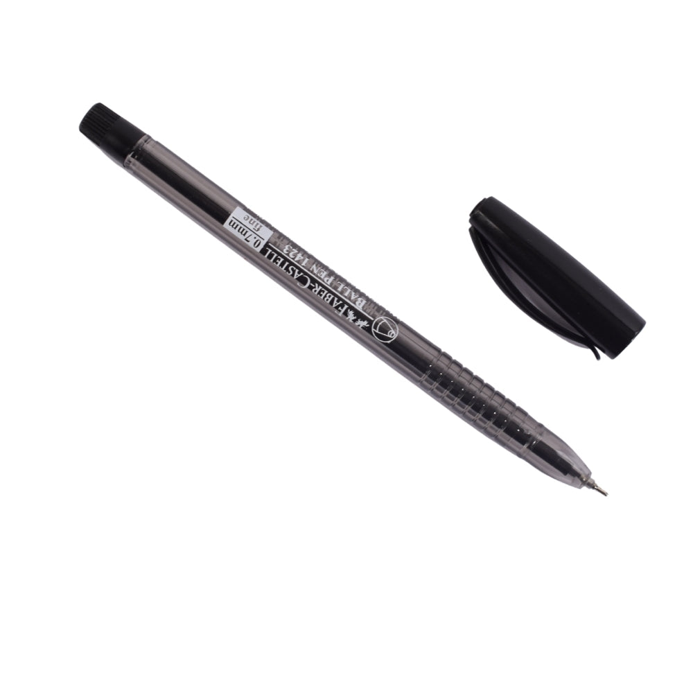 Faber-Castell 1423 Black Ball Pen – 0.7mm Tip