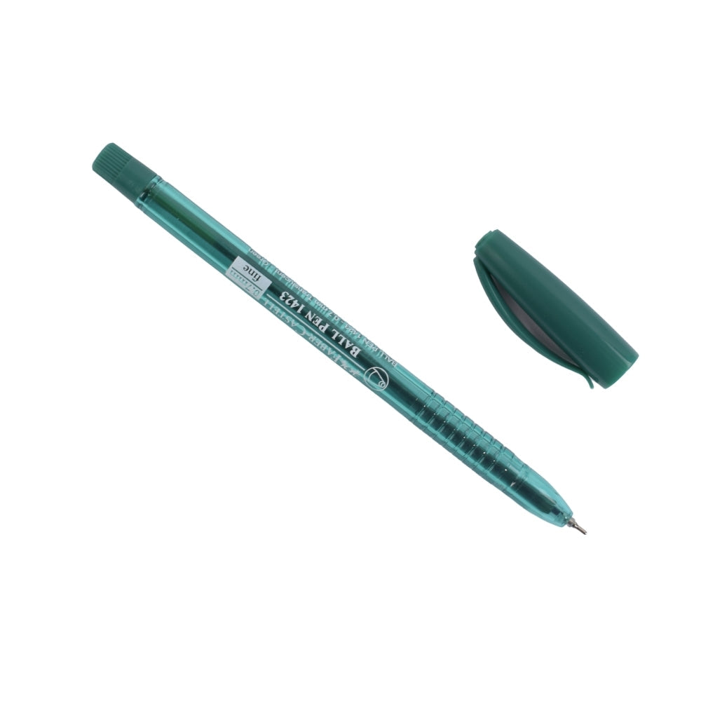 Faber-Castell 1423 Green Ball Pen – 0.7mm Tip
