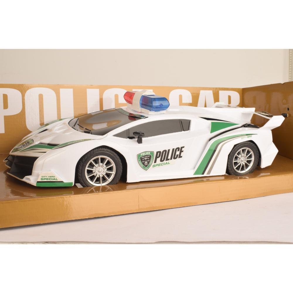 Fengy Toys Remote Control Plastic Police Car Toy, Multicolor, 20x8x4 cm