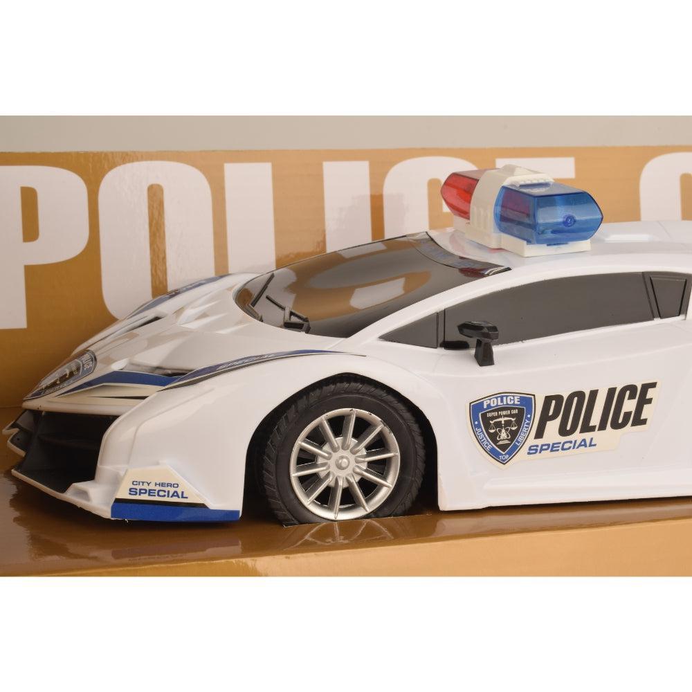 Fengy Toys Remote Control Plastic Police Car Toy, Multicolor, 20x8x4 cm