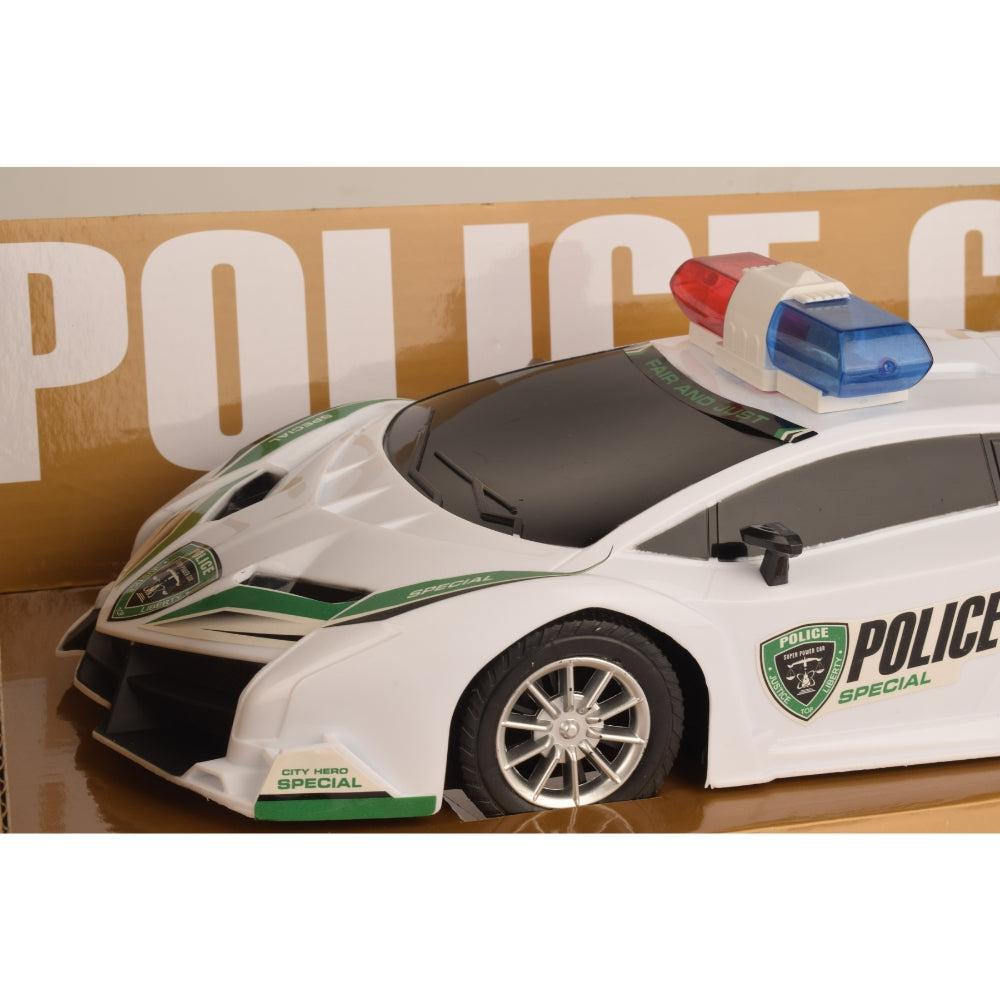 Fengy Toys Remote Control Plastic Police Car Toy, Multicolor, 20x8x4 cm