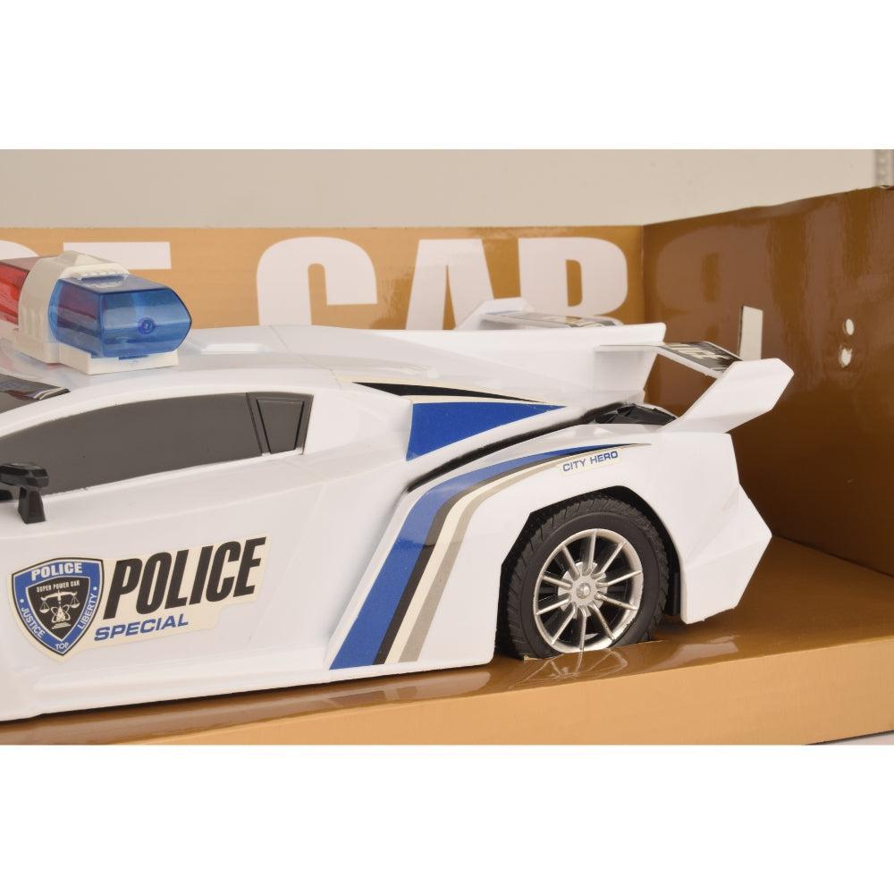 Fengy Toys Remote Control Plastic Police Car Toy, Multicolor, 20x8x4 cm