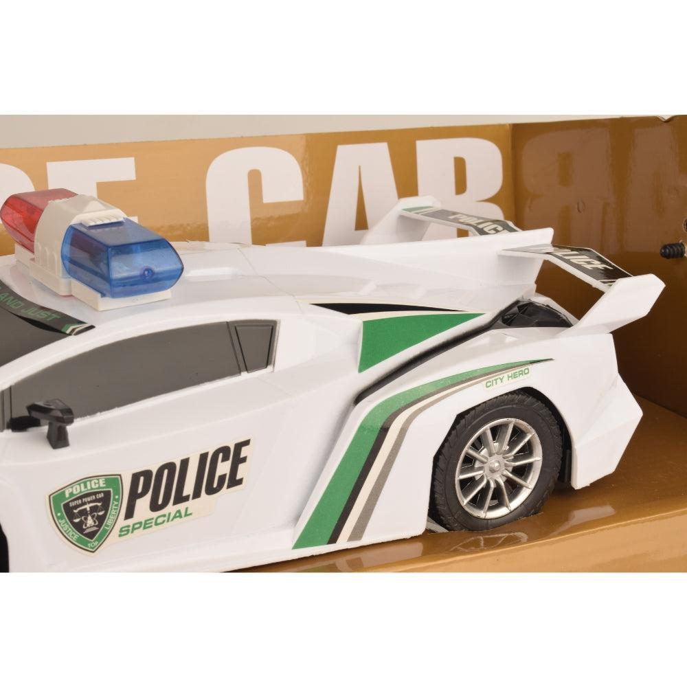 Fengy Toys Remote Control Plastic Police Car Toy, Multicolor, 20x8x4 cm
