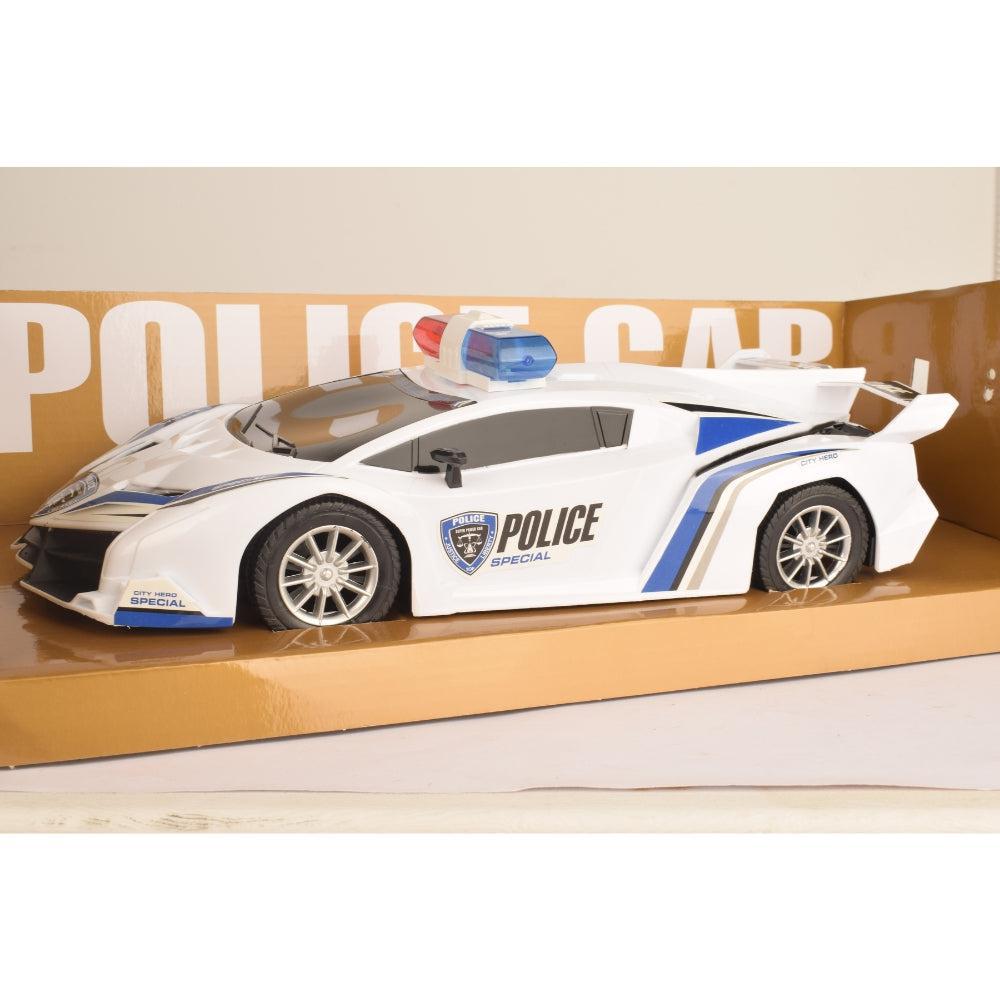 Fengy Toys Remote Control Plastic Police Car Toy, Multicolor, 20x8x4 cm