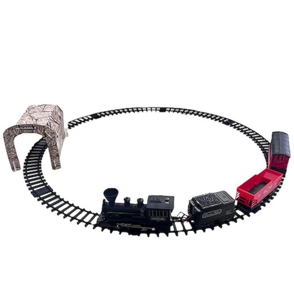 Ferrorama Kids Electric Train Train Light Sound and Smoke with Rails 12 Pcs