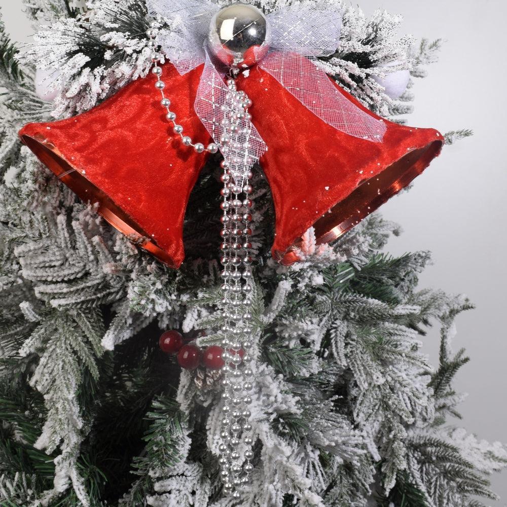 Festive Red Bell Christmas Ornament