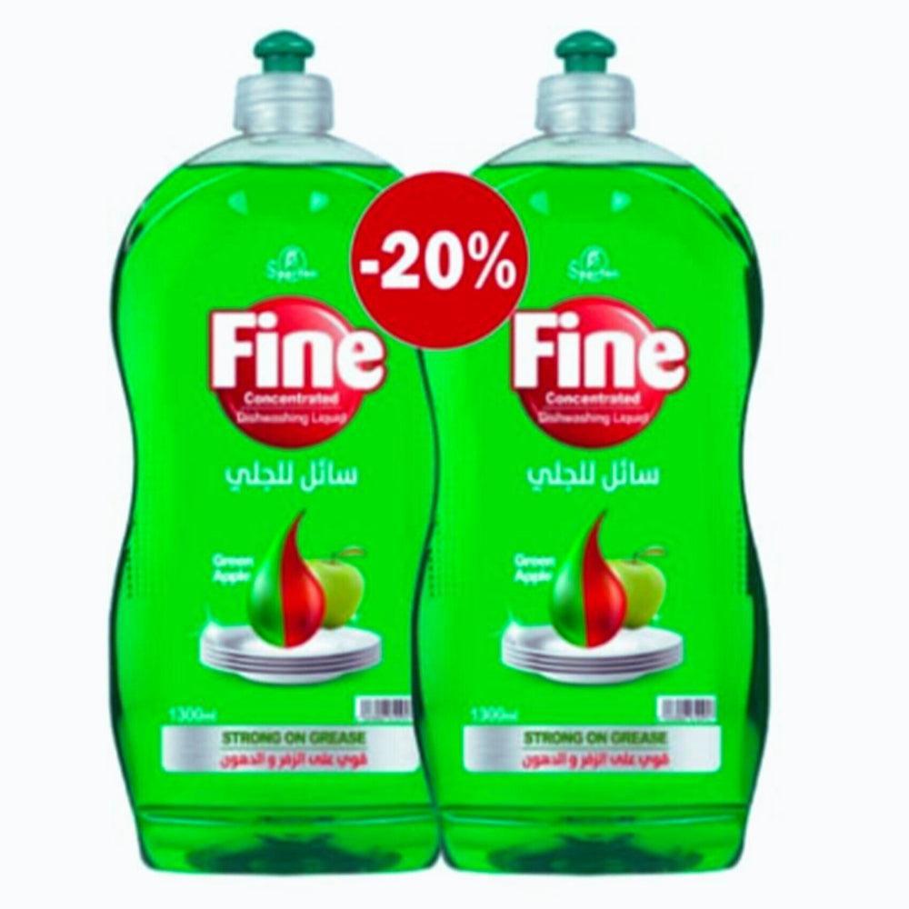 Fine Dishwash Liquid Apple 1.3Lx2 20% Off
