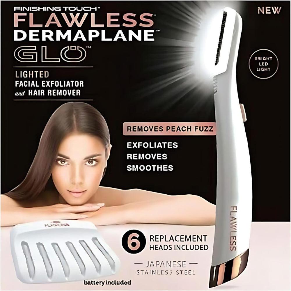 Finishing Touch Flawless Dermaplane Glo Lighted Facial Exfoliator