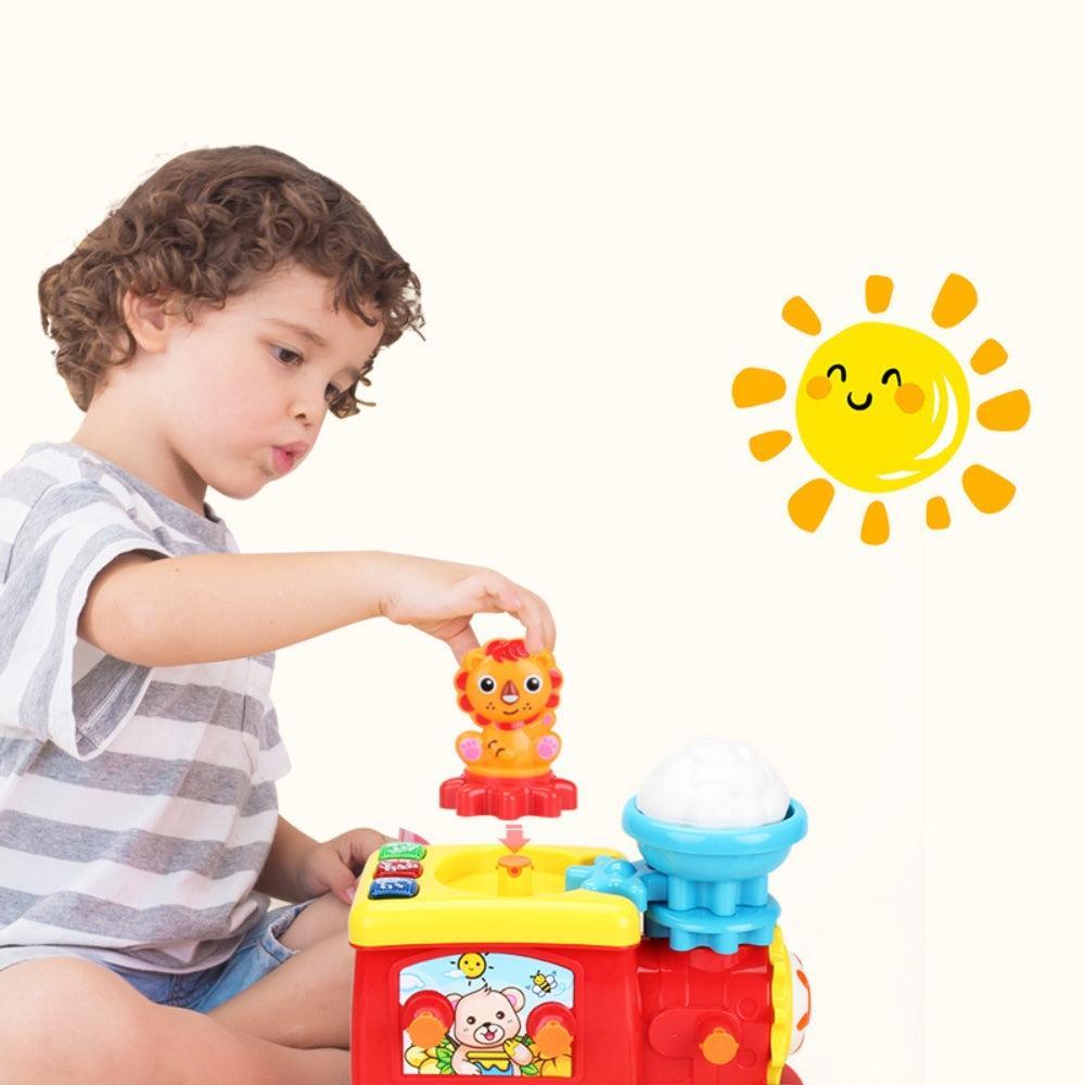 FiveStar Best Educational Plastic Train Set DIY Assembly Gear Toys Puzzle for 5 7 Years Old Kids Best Animal Toys for Children