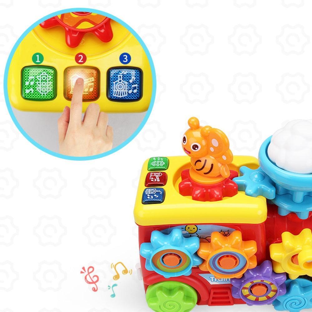 FiveStar Best Educational Plastic Train Set DIY Assembly Gear Toys Puzzle for 5 7 Years Old Kids Best Animal Toys for Children