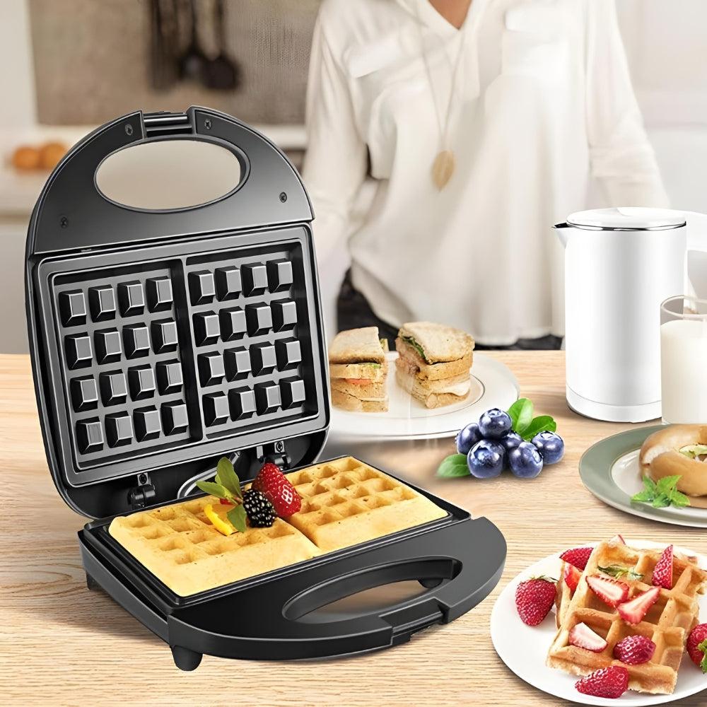 Flanek Sandwich Maker, Multi-function Breakfast Meal Machine, With Dual-Sided Toaster, Sandwich Press, And Waffle Grill