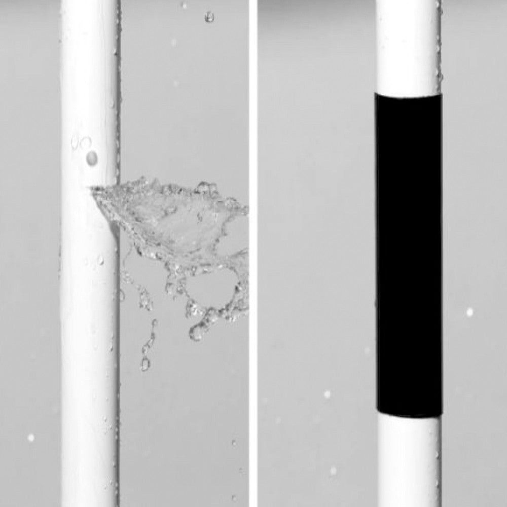 Flex Tape 12'' wide Large 12" x10' Roll-Black