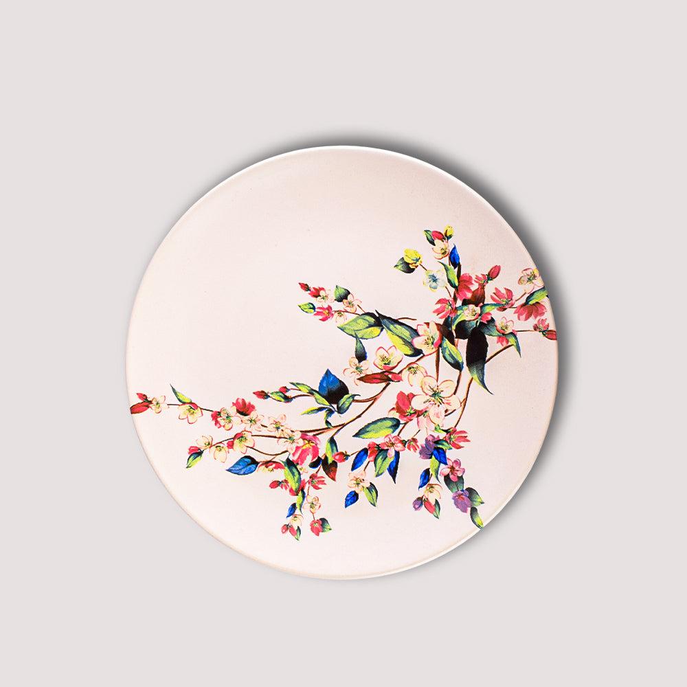 Floral Aviary Flat Dish 26CM