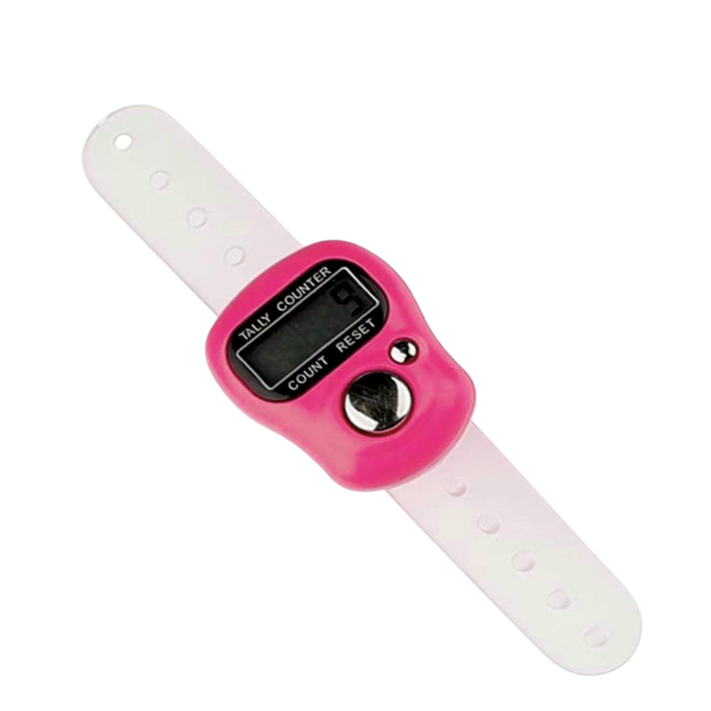 Fracon Digital LCD Electronic Tally Counter, Handheld Finger Ring Tapping People Counter