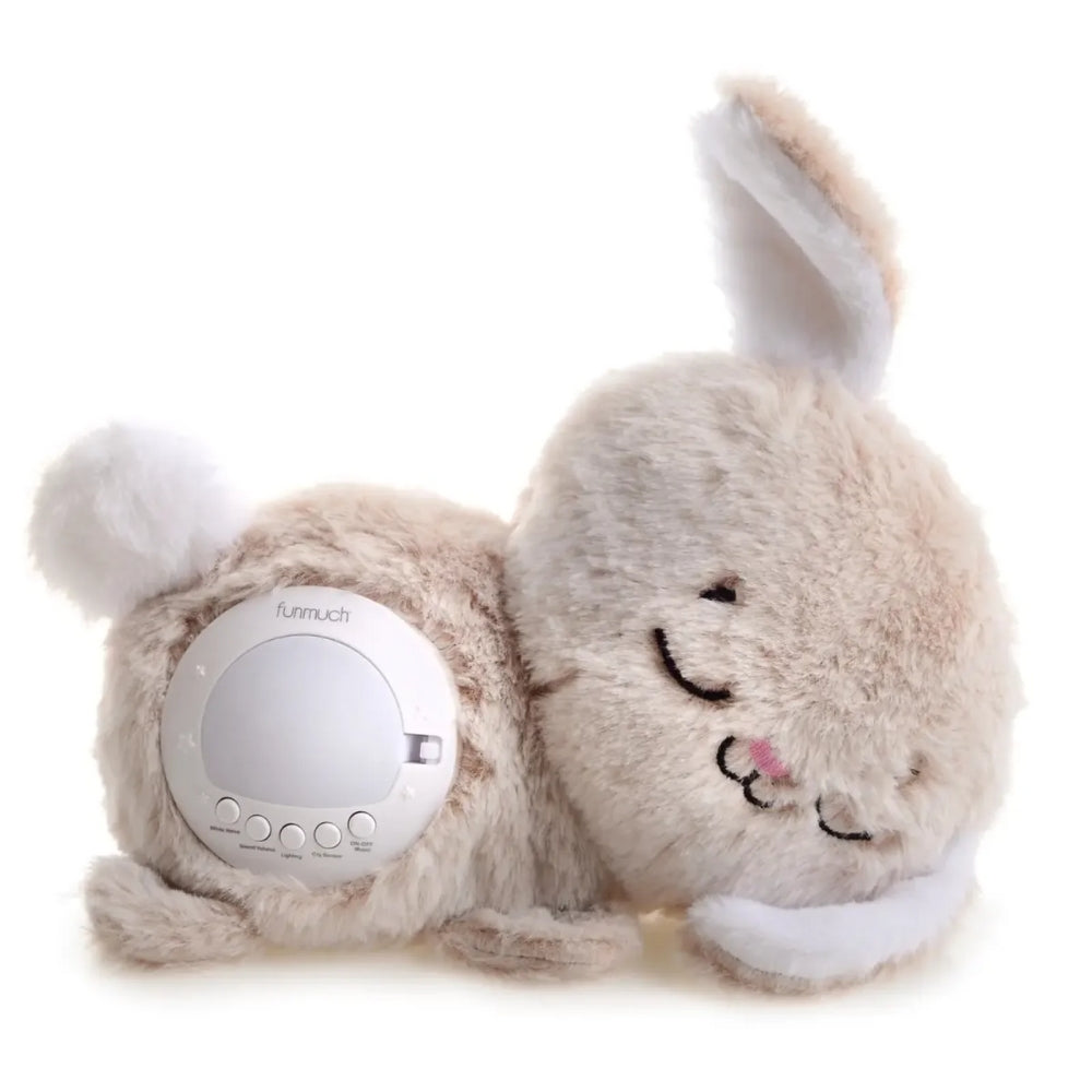 Funmuch Rabbit Night Light with AI Cry Sensor and Projector, Lullabies, White Noise UA