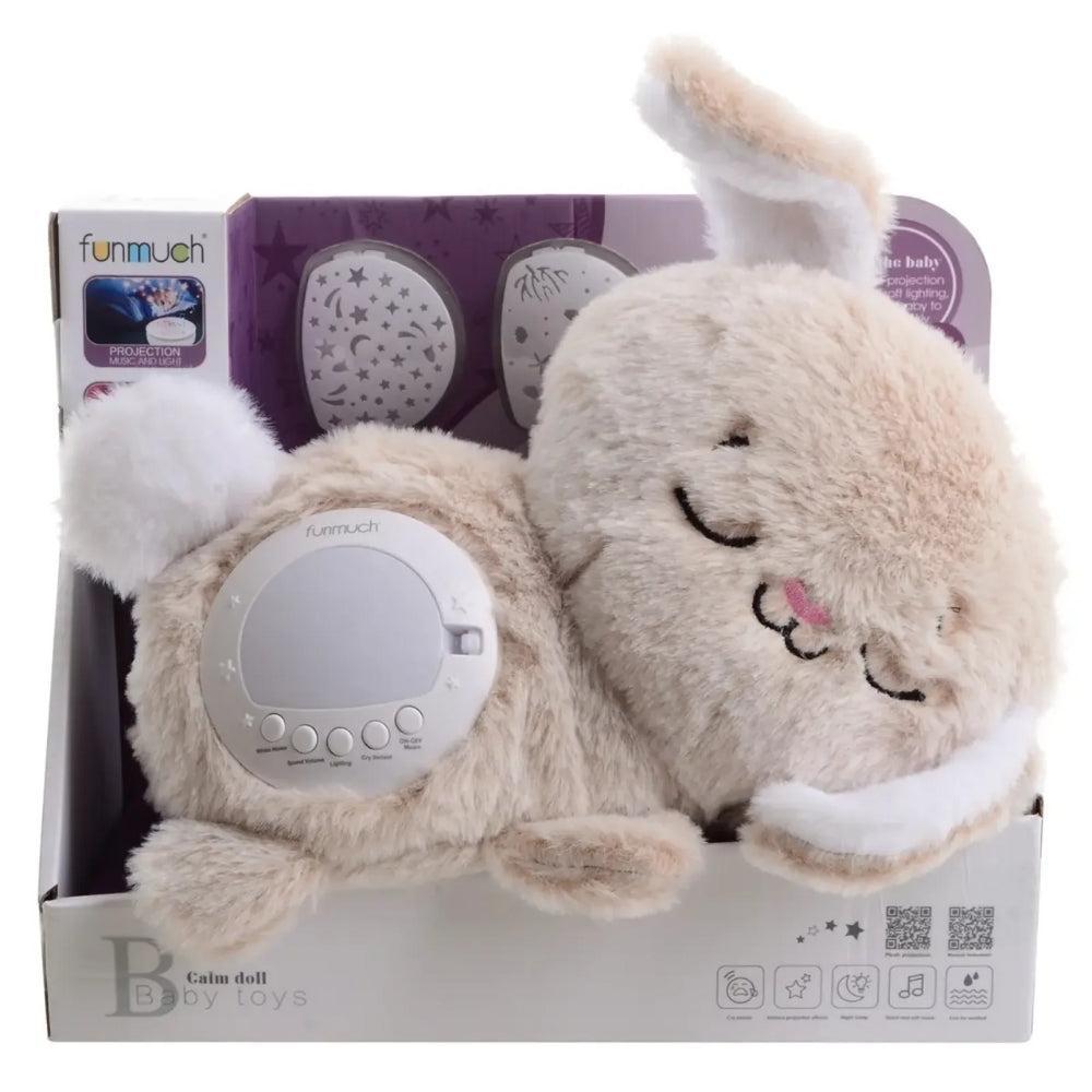 Funmuch Rabbit Night Light with AI Cry Sensor and Projector, Lullabies, White Noise UA