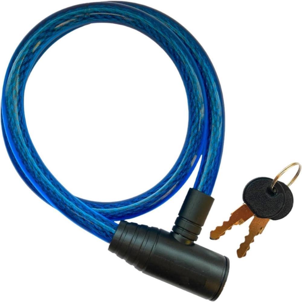 Gadget Deals Cycle Lock -Against Theft- Cycle Locks for Bicycle -Smart Steel Wire- Cycle Lock with Key -Cable Lock Cycle- Helmet Lock Helmet Lock for Bike