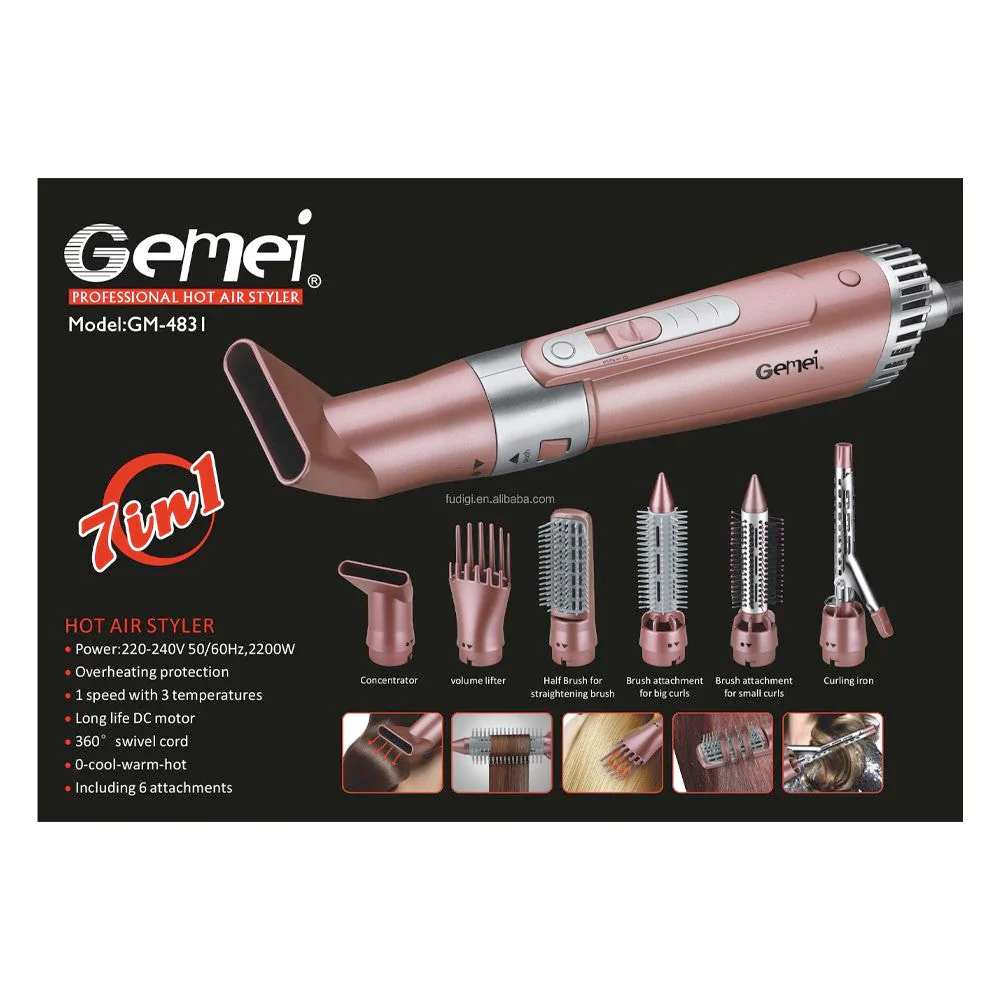 Gemei 7 In 1 Hair Dryer