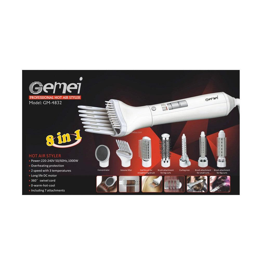 Gemei 8 In 1 Professional Hot Air Styler 1000W