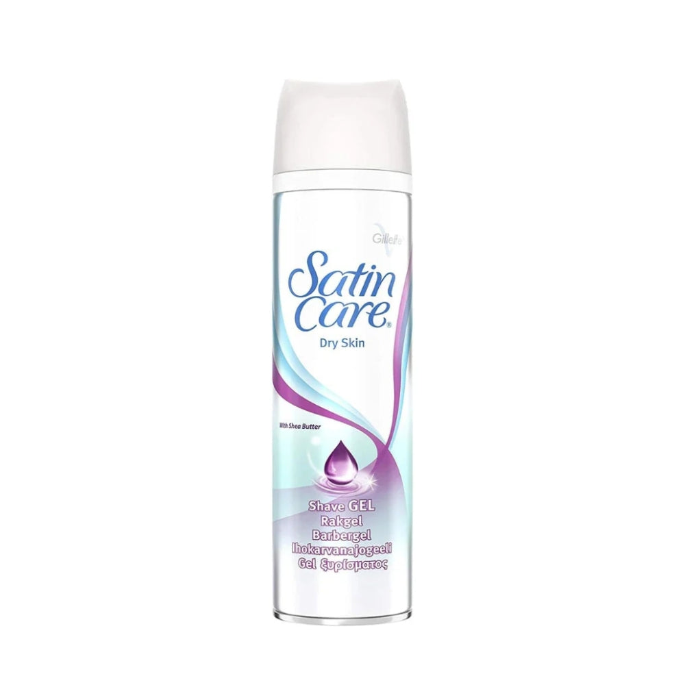 Gillette Satin Care Dry Skin Shave Gel With Shea Butter For Women 200ml