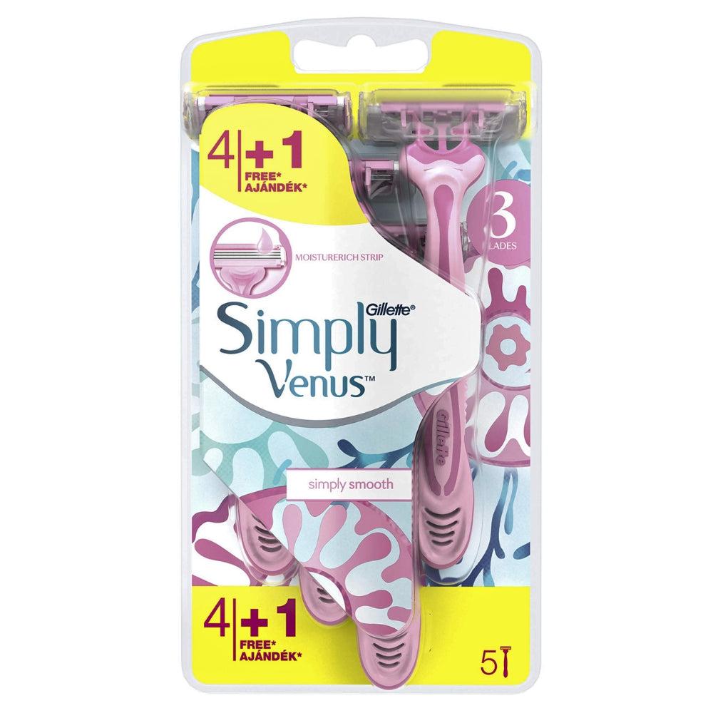Gillette Simply Venus 3 Women's Disposable Razor Blade Set 6 Pcs