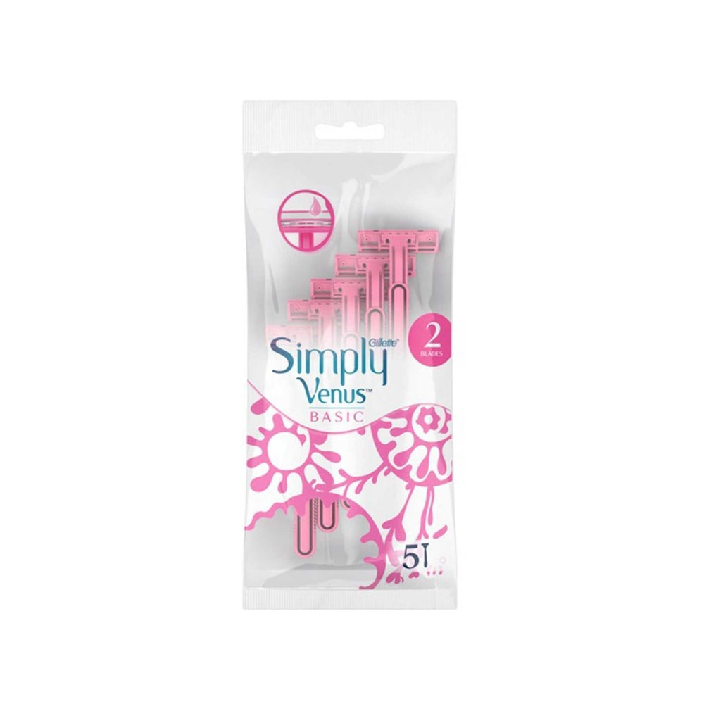 Gillette Simply Venus Basic Disposable Razors 5 Pcs