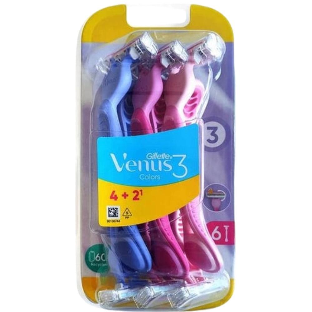 Gillette Venus 3 Disposable Razor Blade 4+2 Pieces