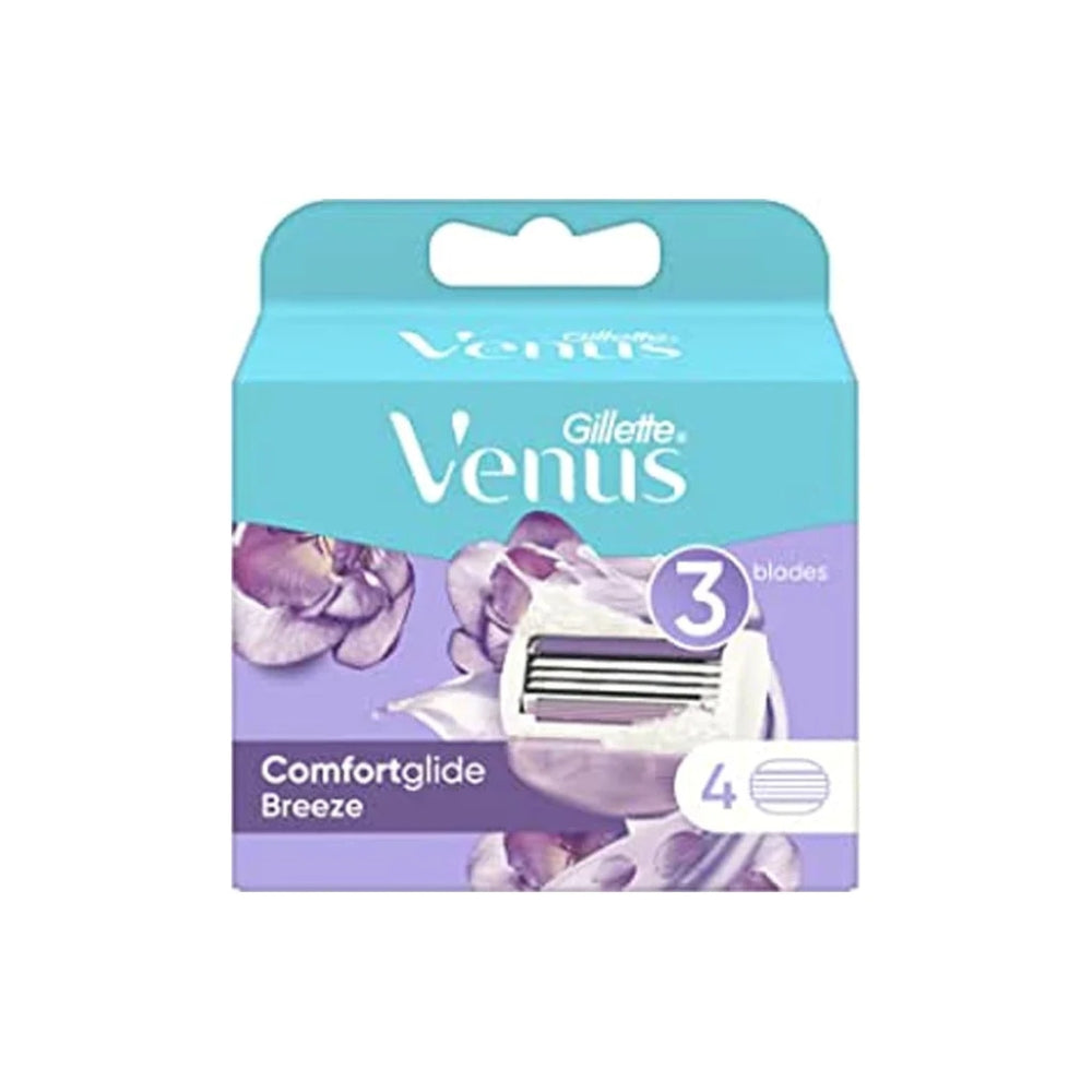 Gillette Venus Comfortglide Breeze Women's Razor Blade Refills 4 Pcs
