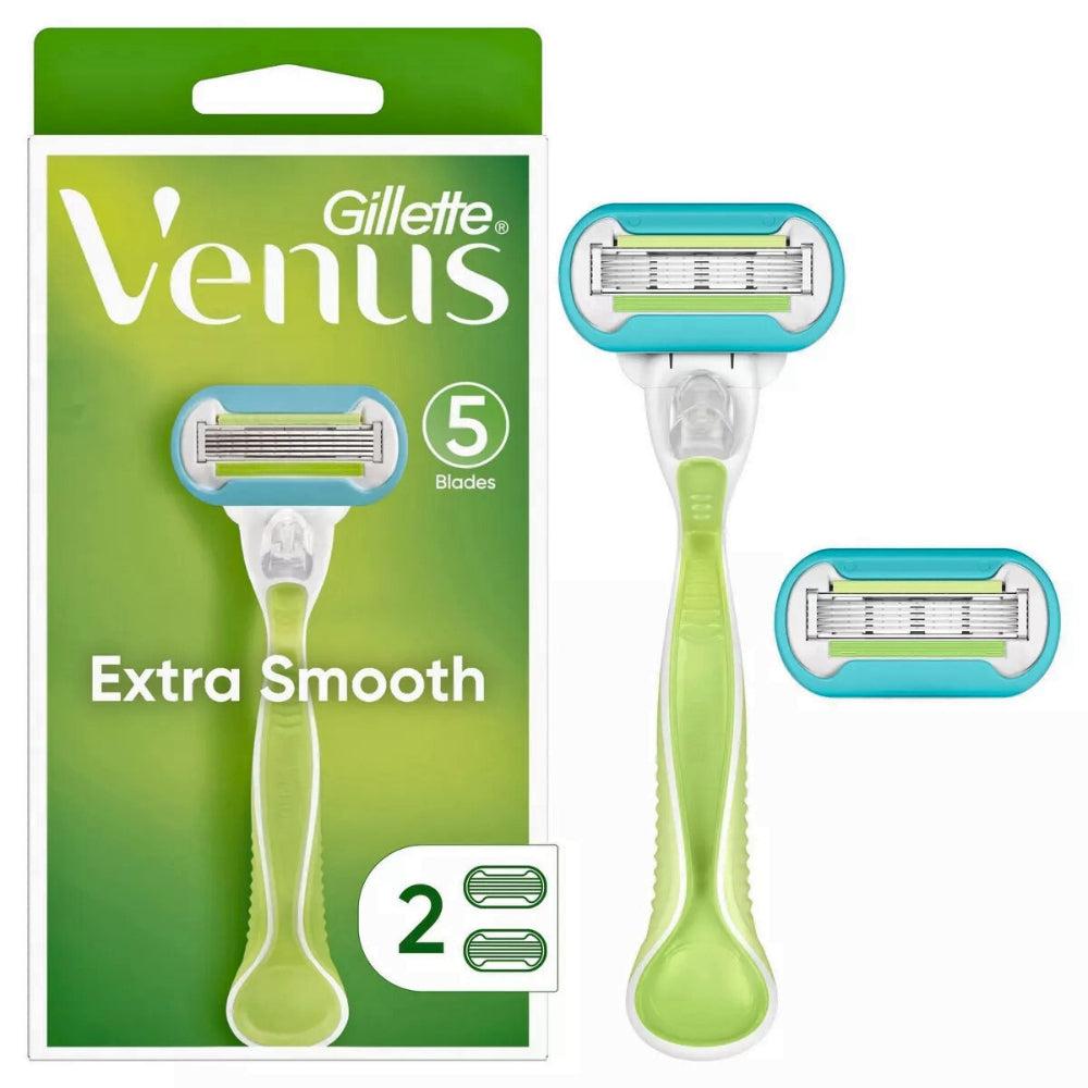 Gillette Venus Extra Smooth Green Women's Razor 2 Pcs