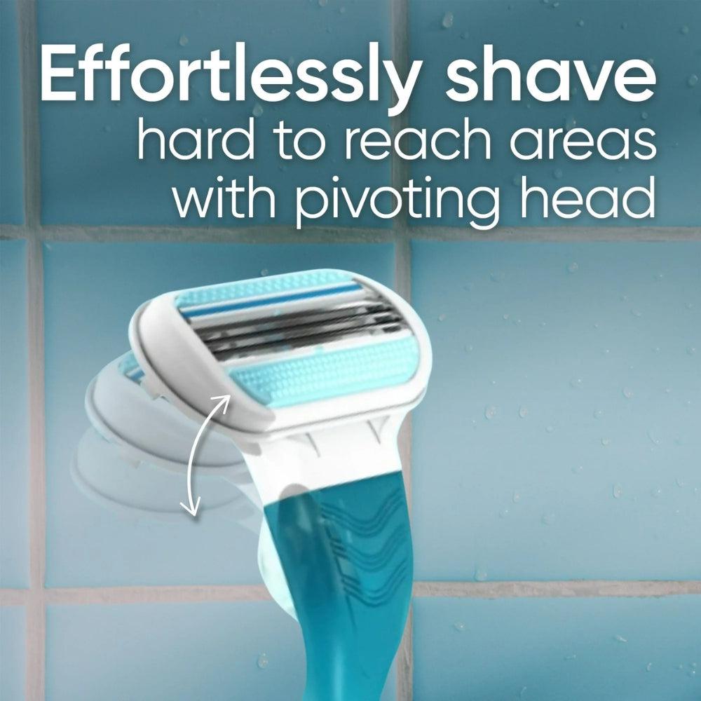 Gillette Venus Smooth Women's Razor Handle With 2 Blade Refills 2 Pcs