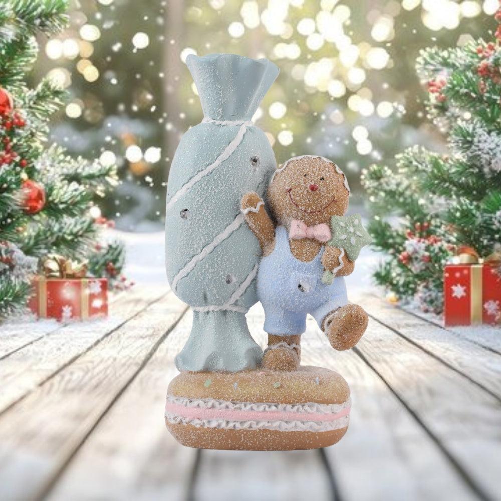 Gingerbread Boy with Candy Ornament for Christmas Tree