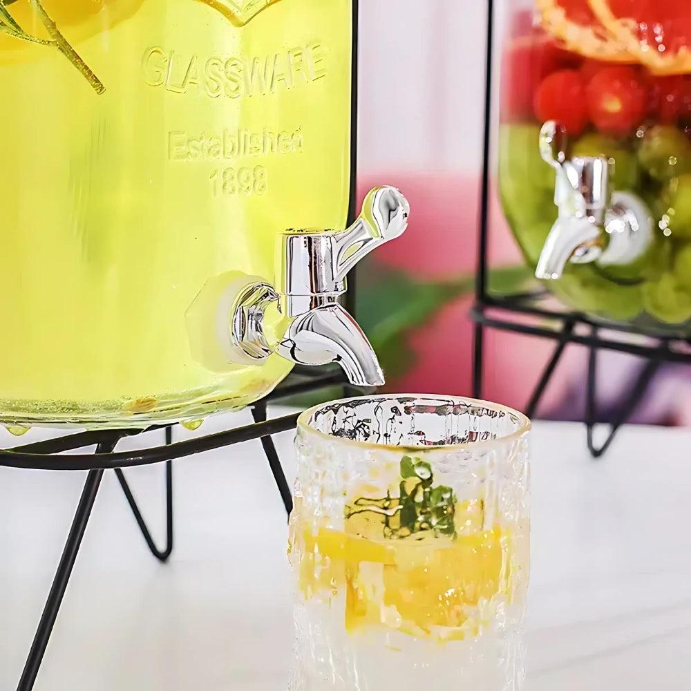 Glass Beverage Dispenser (1Pc) 5L