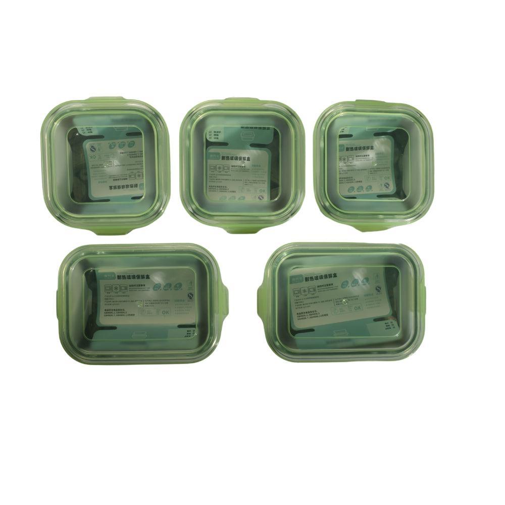 Glass Food fresh Preservation Box Set 5 Pcs
