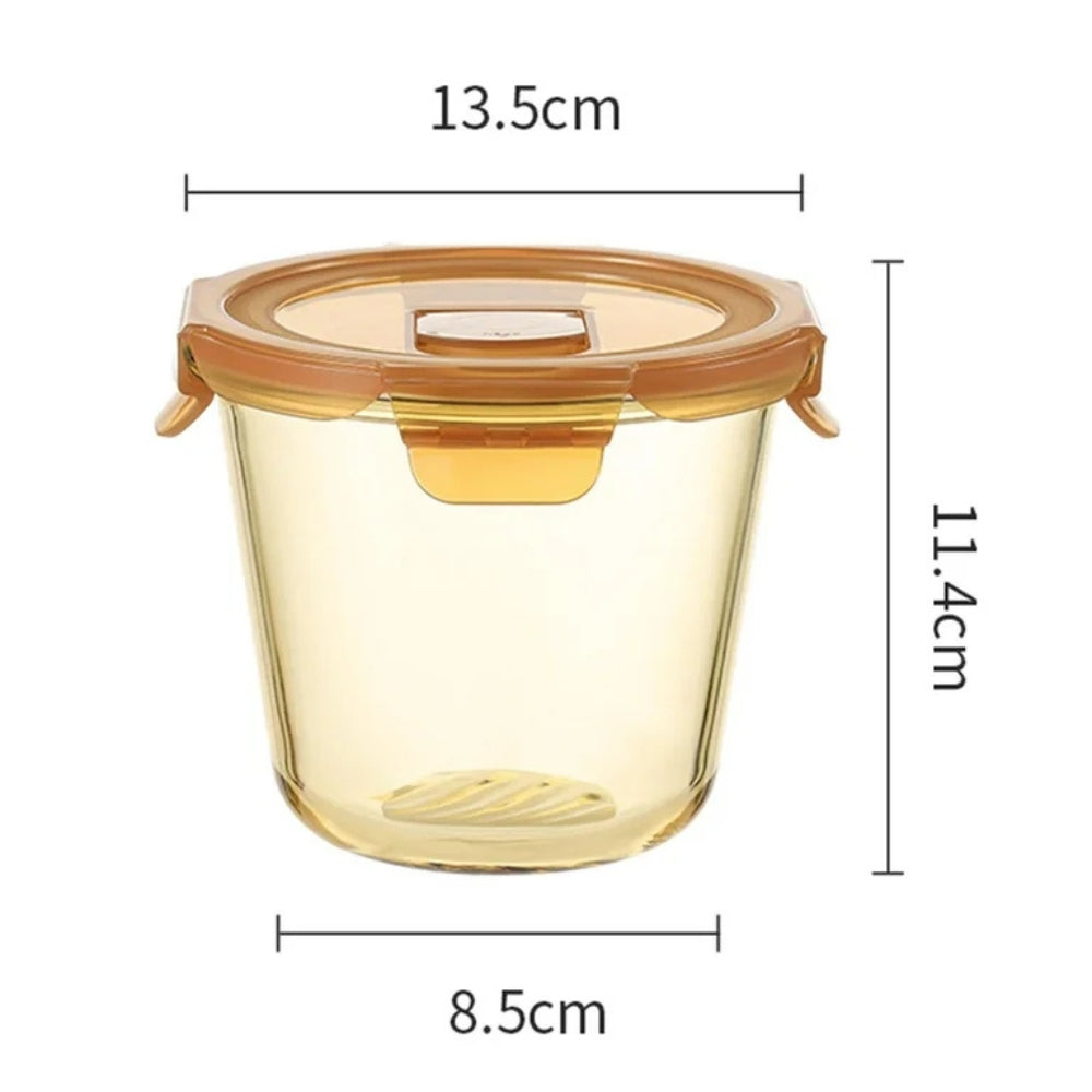 Glass Yogurt Container Glass Food Container Pantry Convenient Food Storage Jar
