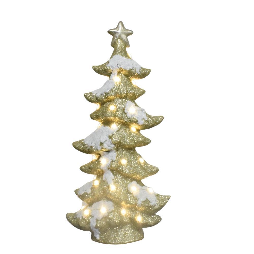 Glitter Snowy LED Christmas Tree Decoration