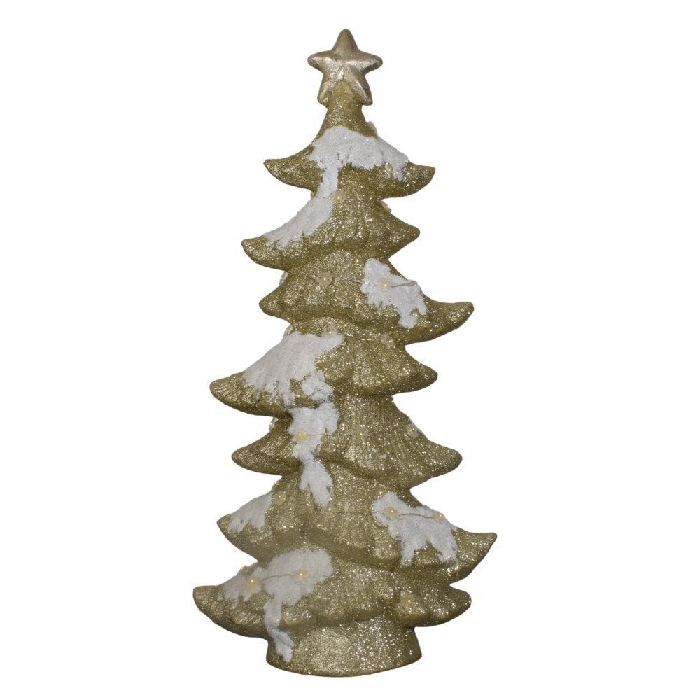 Glitter Snowy LED Christmas Tree Decoration